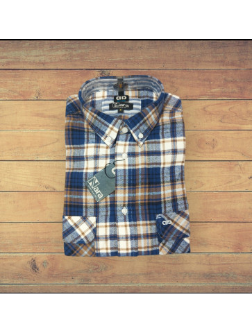 CAMISA DE FRANELA con 2 BOLSILLOS