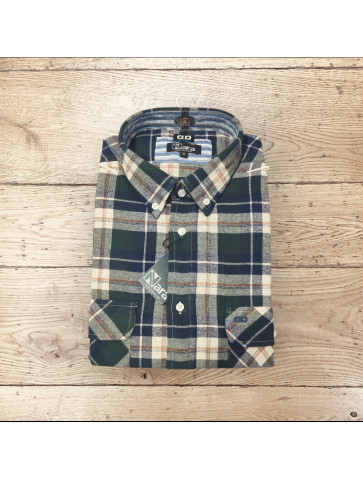 CAMISA DE FRANELA con 2 BOLSILLOS