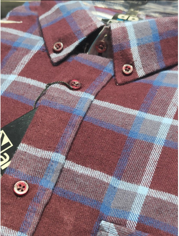 CAMISA DE FRANELA con 2 BOLSILLOS