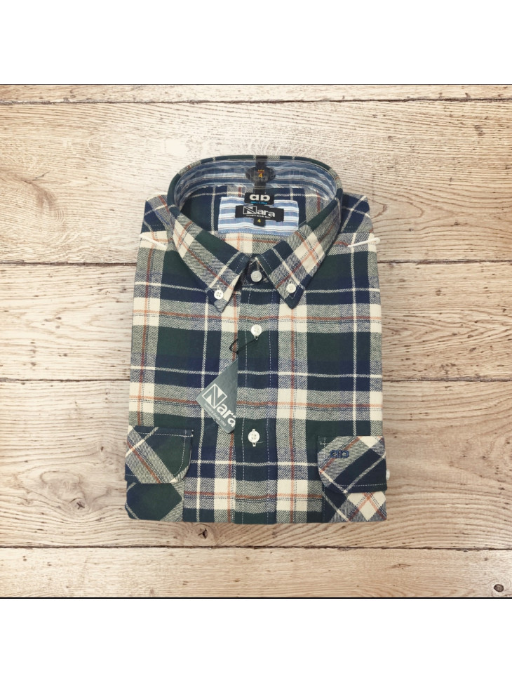 CAMISA DE FRANELA con 1 BOLSILLO