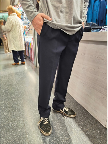 PANTALÓN DE VESTIR CON CINTURA ELÁSTICA