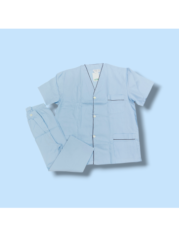 Pijama manga corta y pant largo