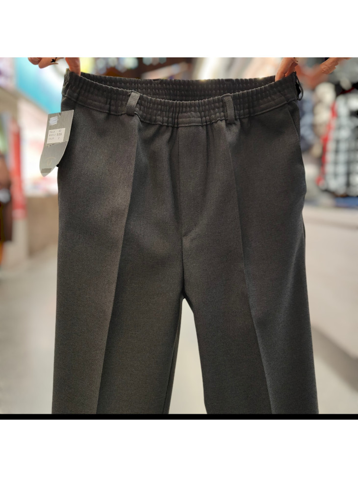 PANTALÓN DE VESTIR CON CINTURA ELÁSTICA