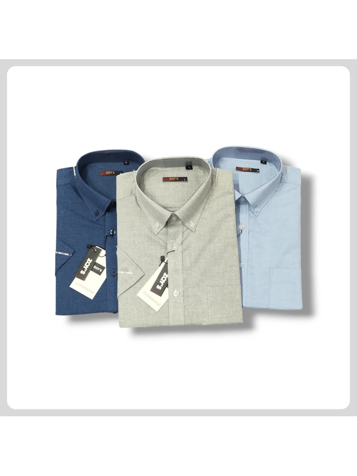 CAMISA DE POPELÍN MANGA CORTA